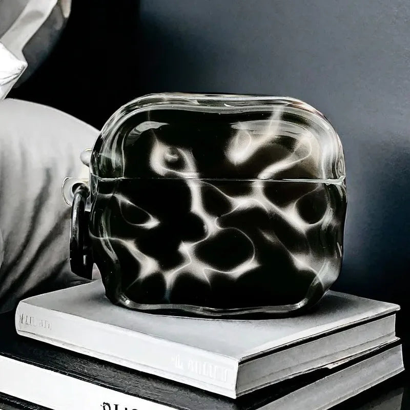 Water Ripple AirPods Case Translucent Ocean Wave TPU Protection