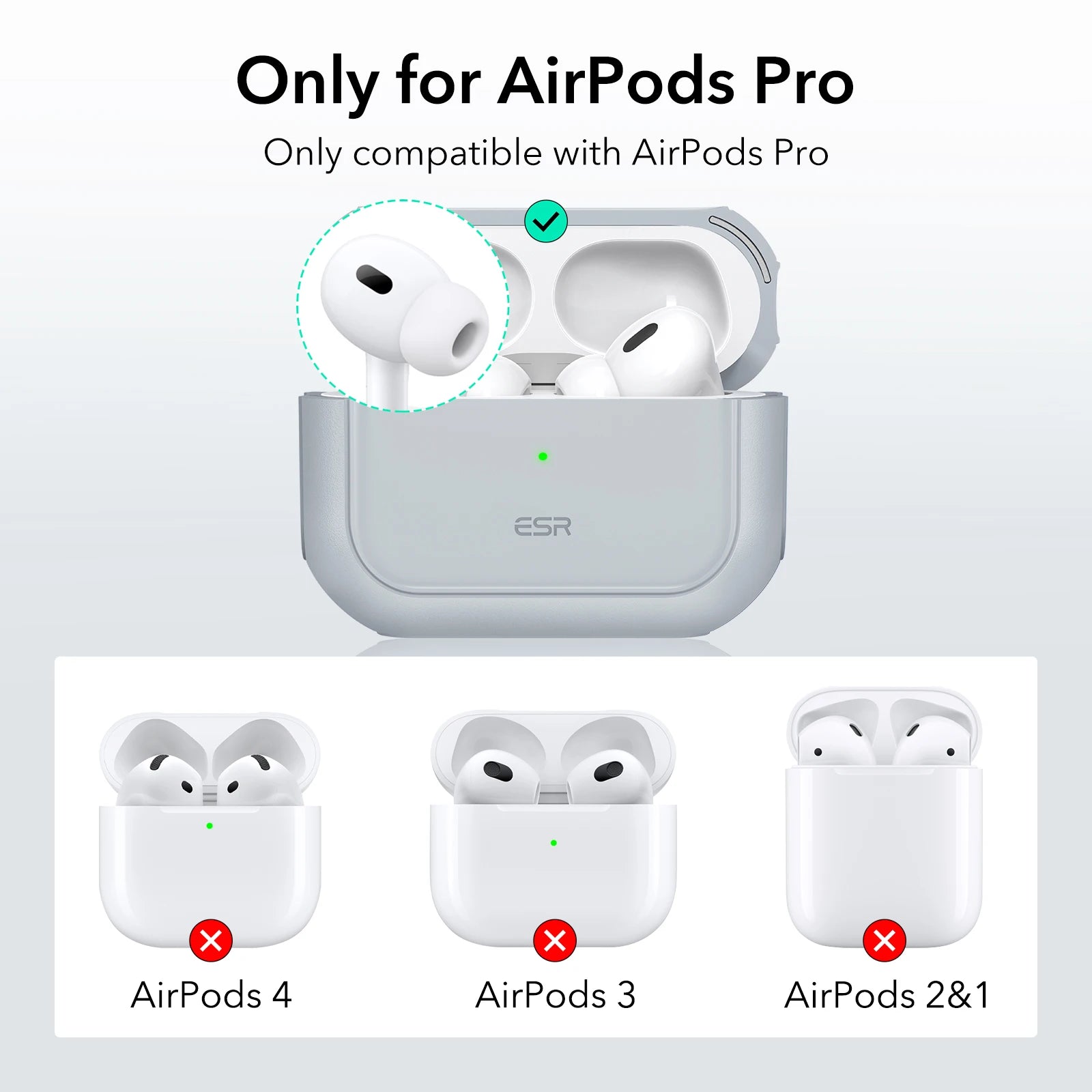 ESR for AirPods Pro Case with Lanyard Compatible