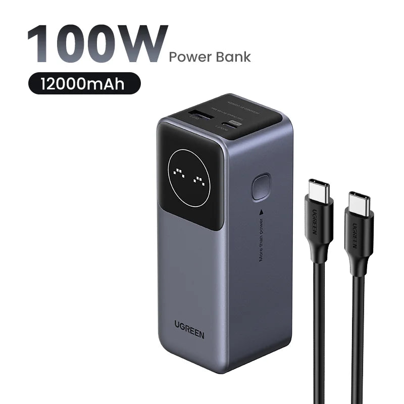 UGREEN Nexode Mini 100W 12000mAh Power Bank for iPhone