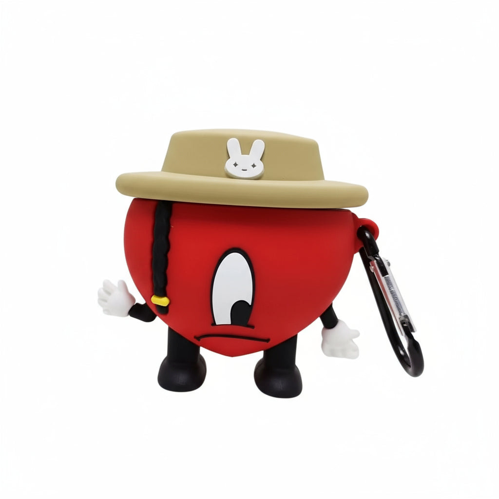 Bad Bunny AirPods Case Cartoon Silicone