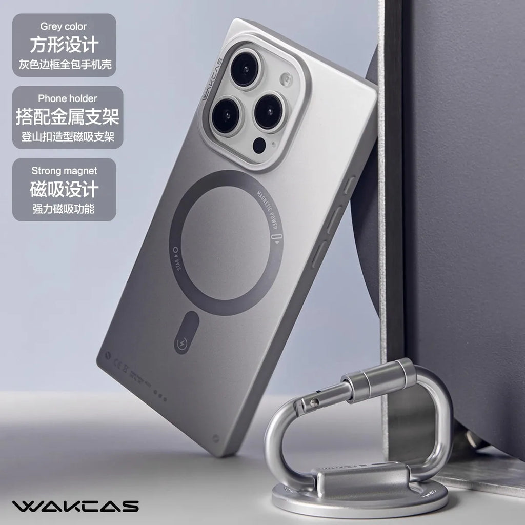 Wakcas Matte Magnetic Square iPhone Case