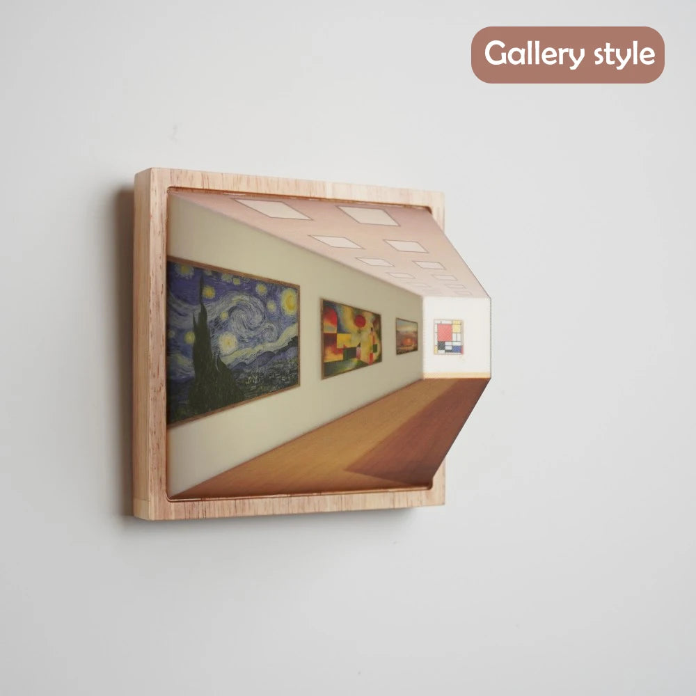 3D Optical Art Wall Light