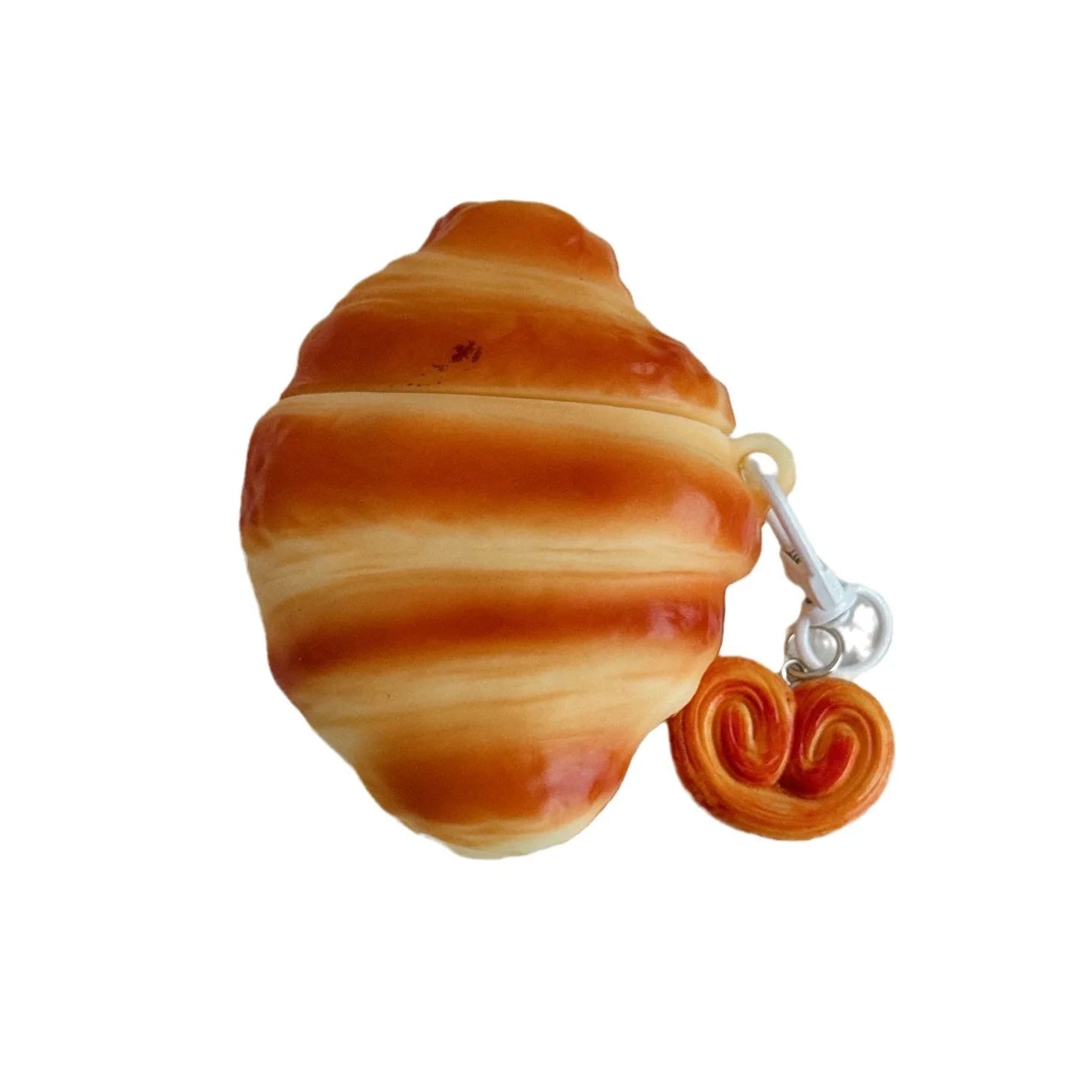 3D Croissant Bread AirPods Case Cute French Pastry Silicone Protection
