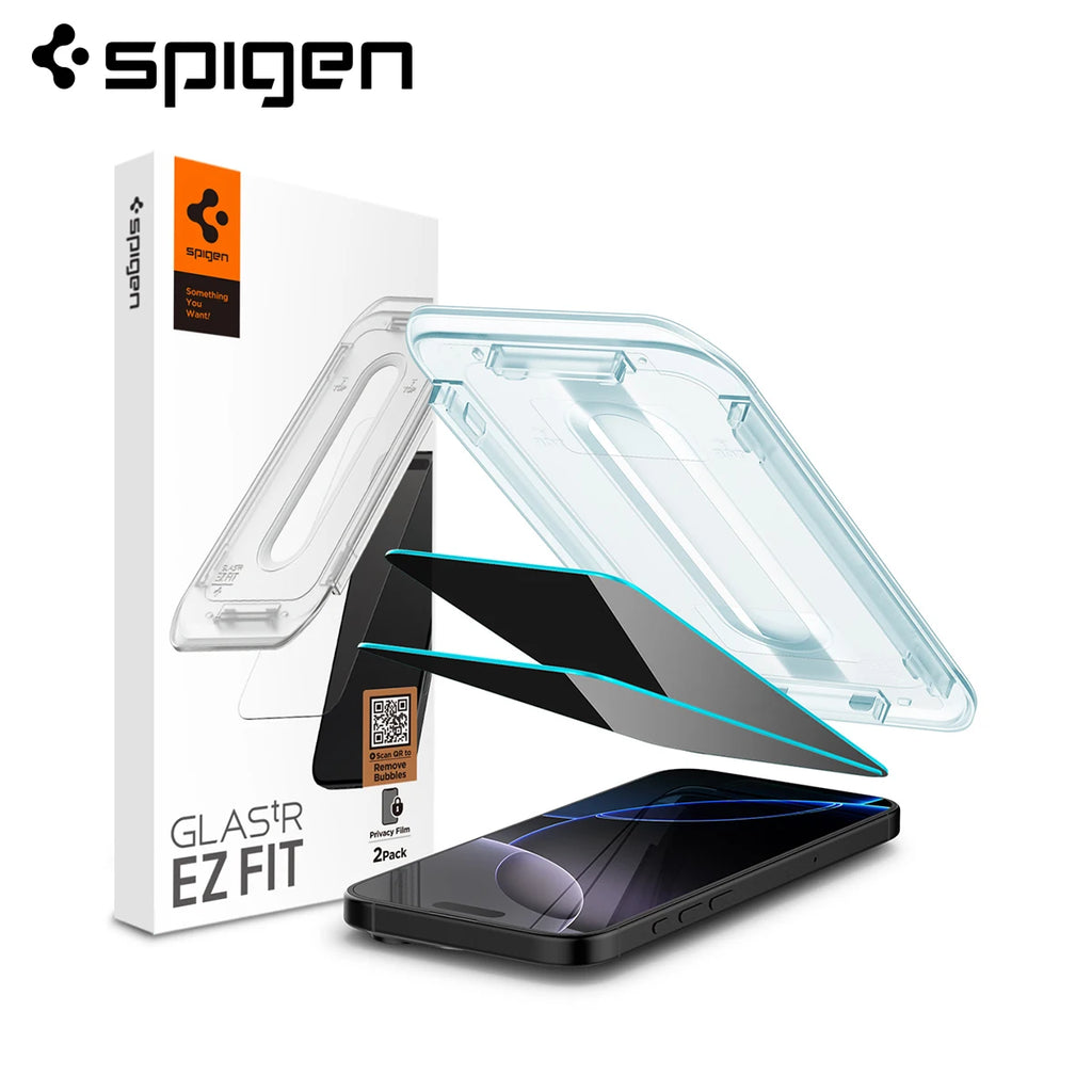 Spigen GLAS.tR EZ Fit Privacy Screen Protector iPhone 17 / 16 Pro Series