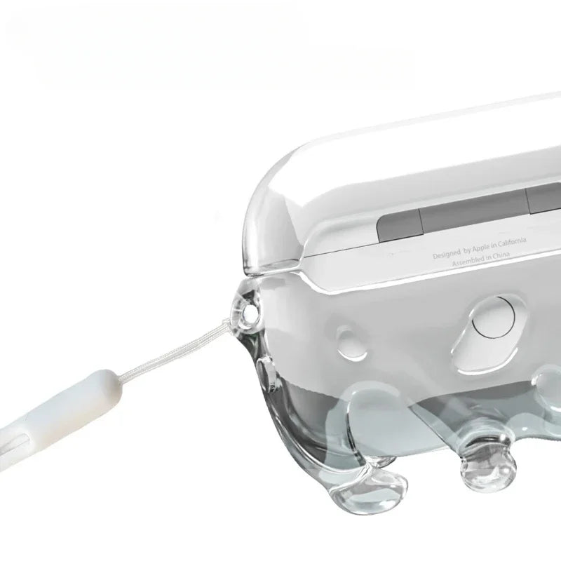 Art Water Droplet AirPods Case Ornament Design Resin