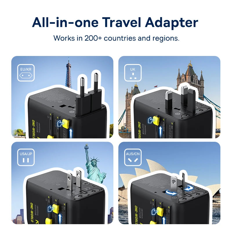 Baseus GaN Charger Universal Travel Adapter 70W