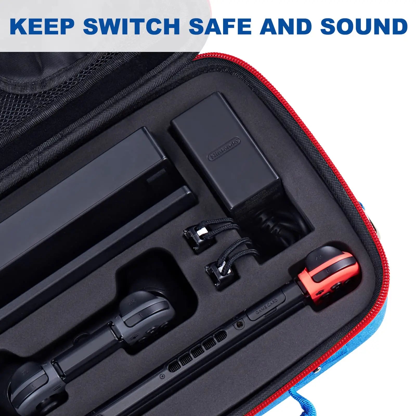 Mario Switch Travel Briefcase - EVA Hard Shell Storage Bag