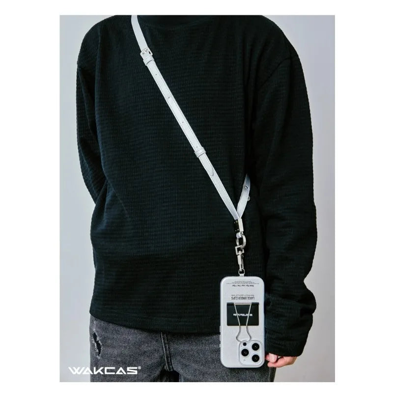 Wakcas Niche Design Leather Stand Folder Case for iPhone