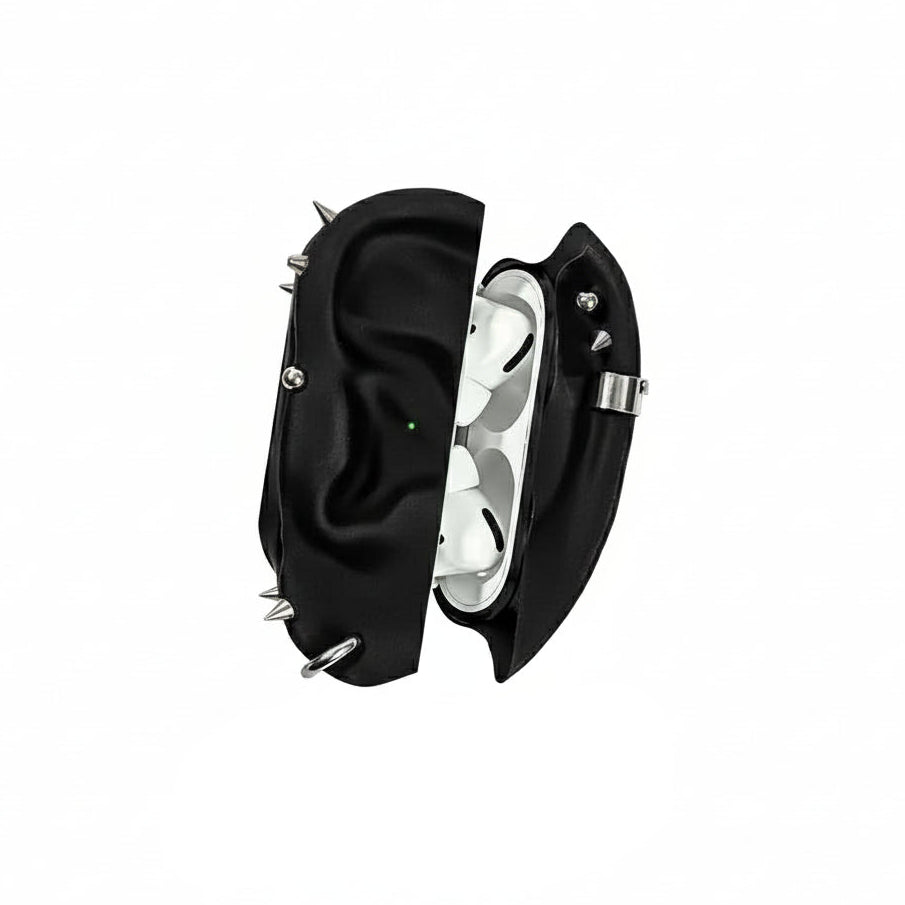 Silver Star AirPods Case Decoration 3D Openwork Design