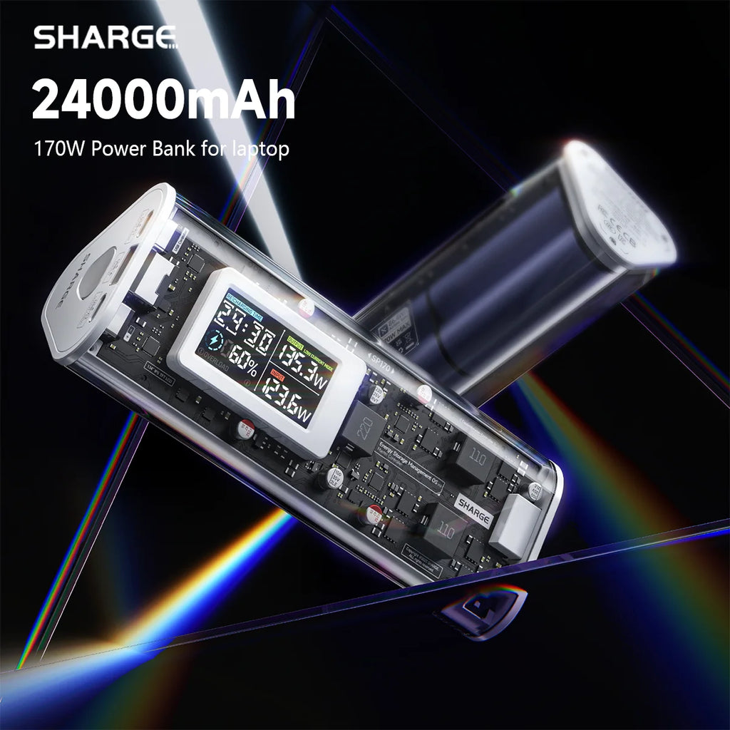 SHARGE 170 Power Bank 170W PD3.1 24000mAh