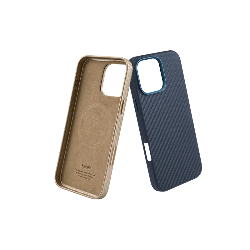 KZDOO Mag Noble Collection Carbon Pattern Case for iPhone 16 Series