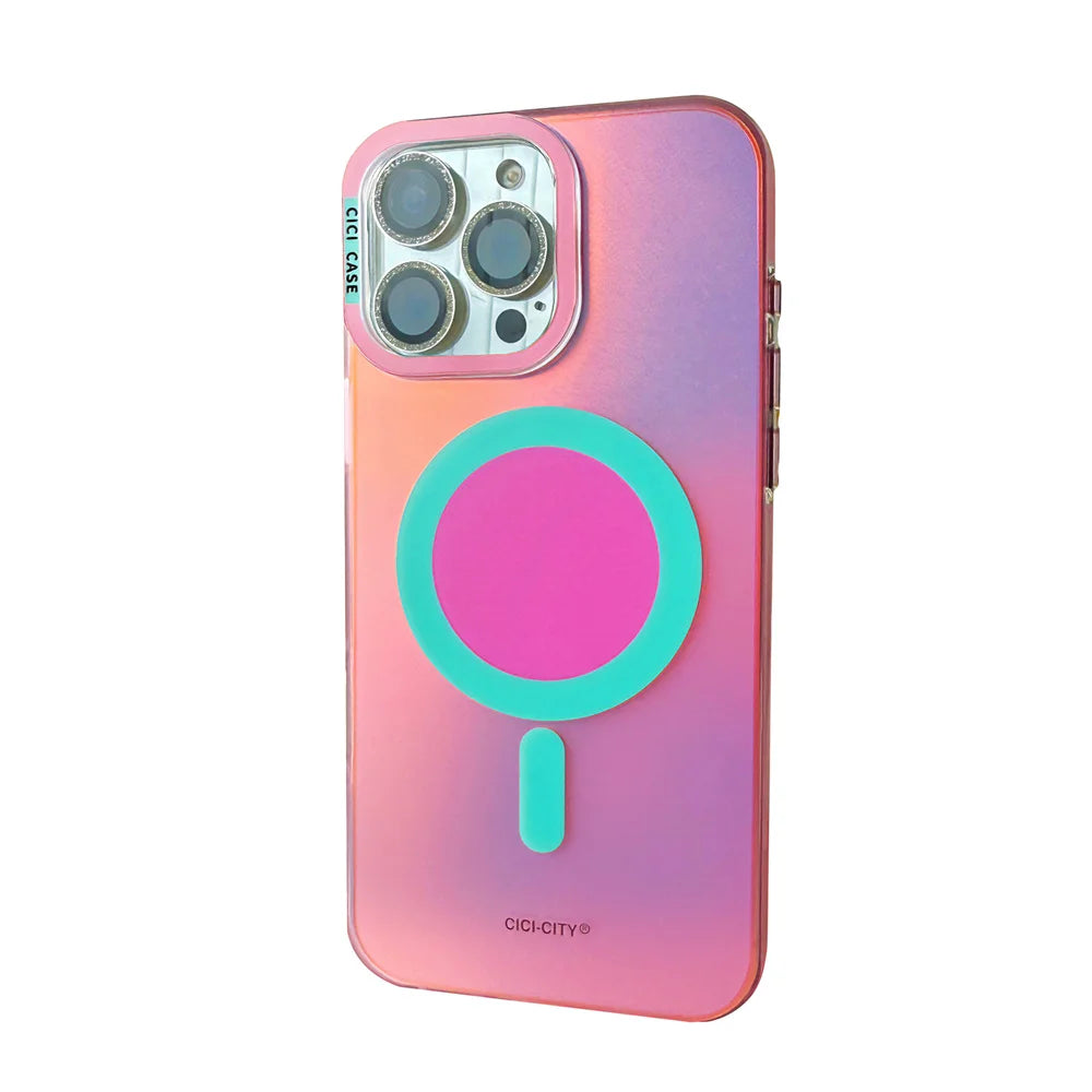 MagSafe Color Changing iPhone Case Mixed Colors Design