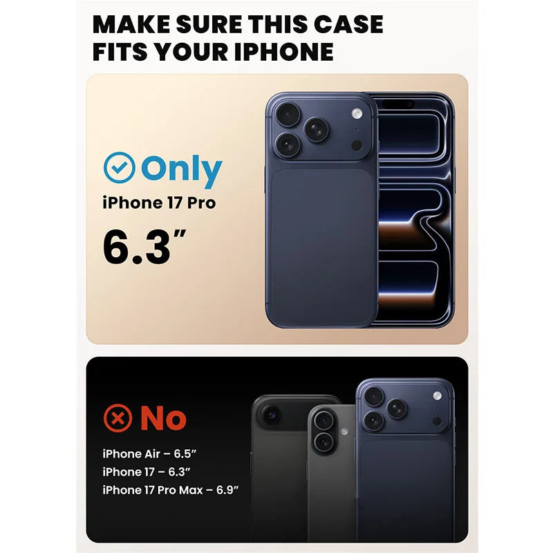 iPhone 17 Pro Case Magnetic Screen Protector