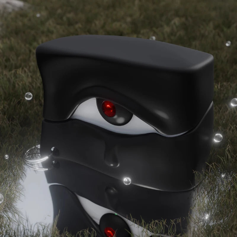 Alien Silver Weeping Eye AirPods Case Unique Anti-Drop Protective Cover