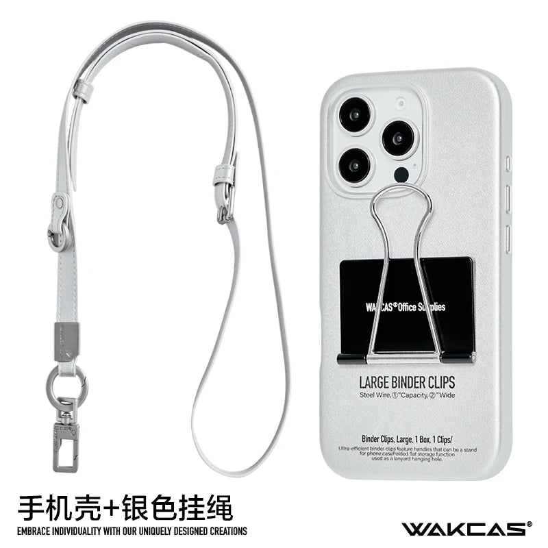 Wakcas Niche Design Leather Stand Folder Case for iPhone