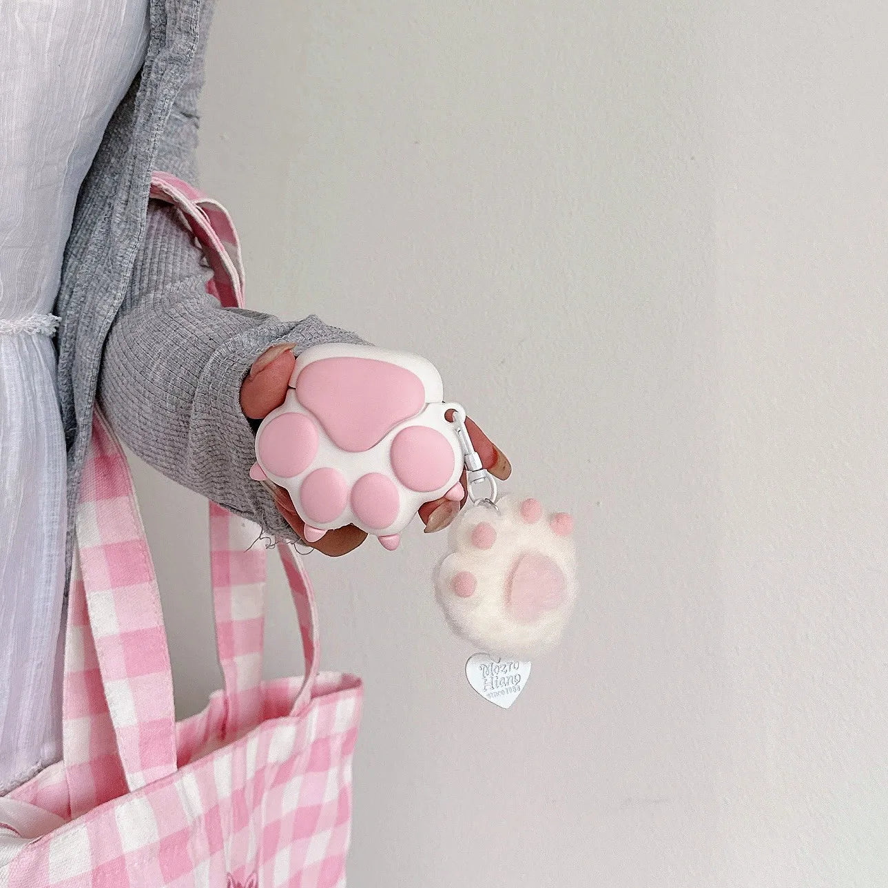 Cute Cat Paw AirPods Case 3D Silicone