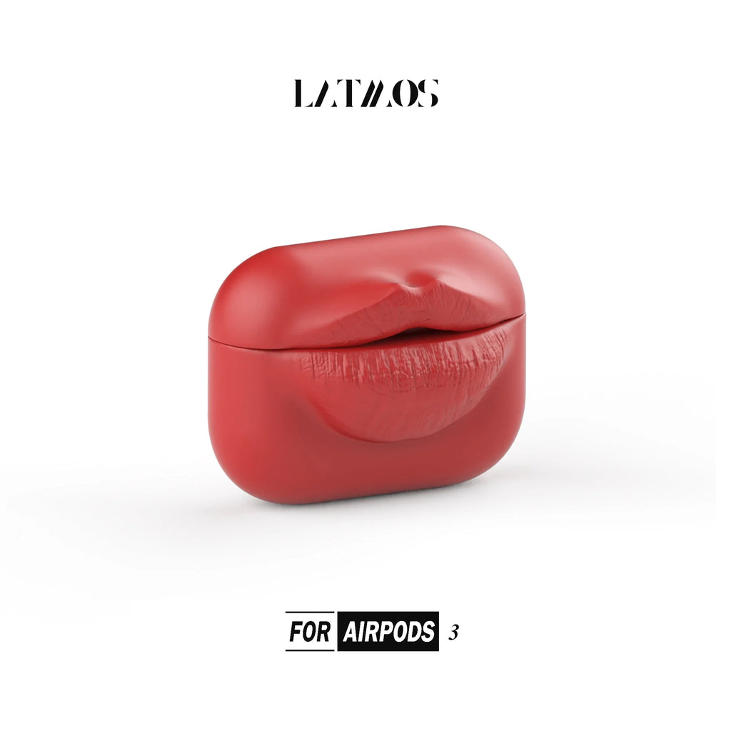 Latmos Design Lip Shaped Airpods Case