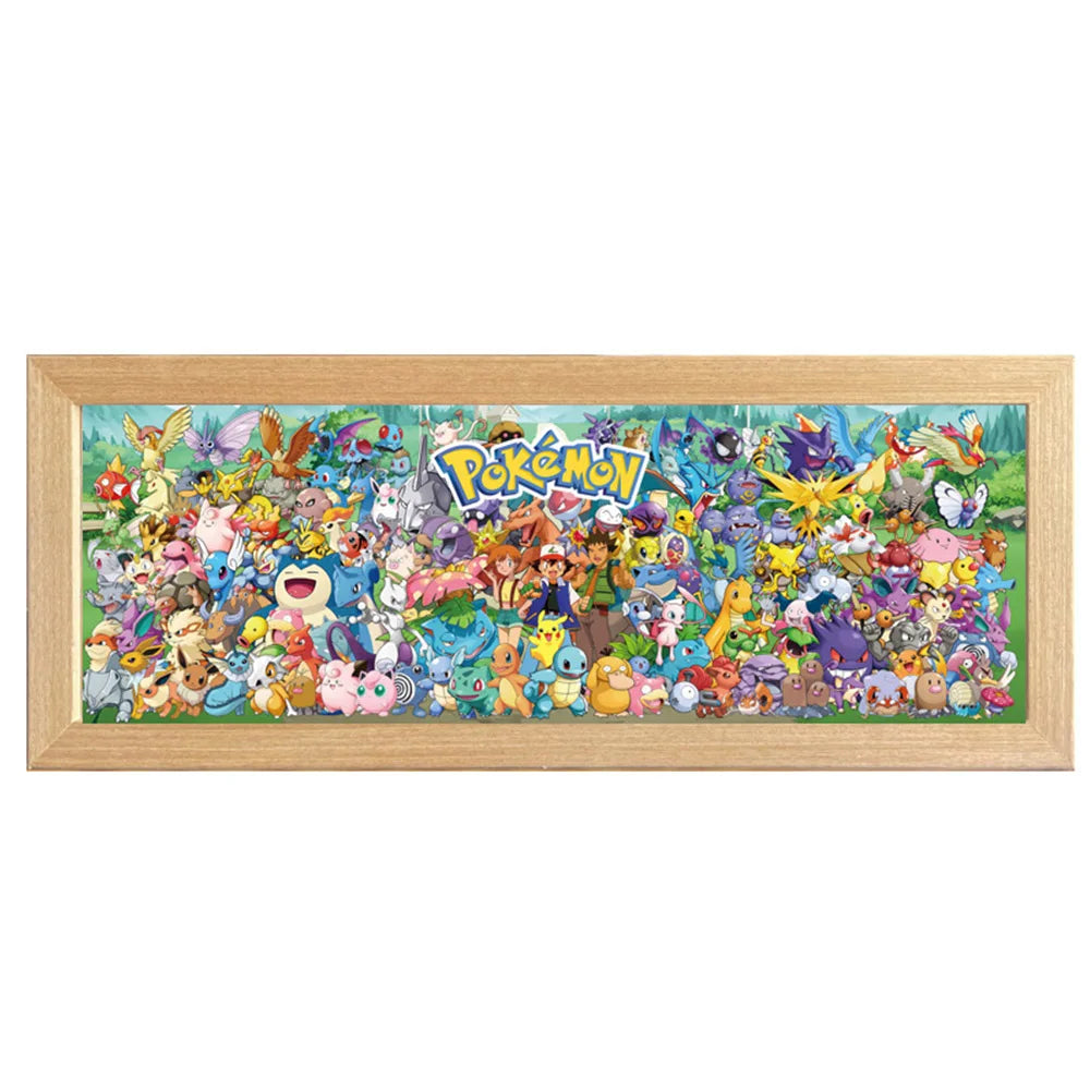 Anime Characters 3D LED Display Frame - Premium Wooden Collectible
