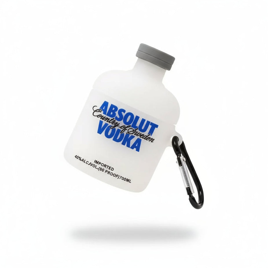 3D Vodka Bottle AirPods Case Silicone