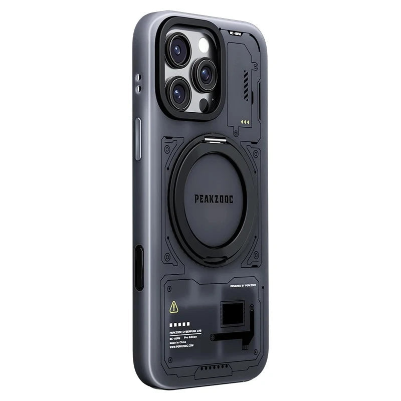 Peakzooc iPhone Case Magnetic Card Storage with Stand