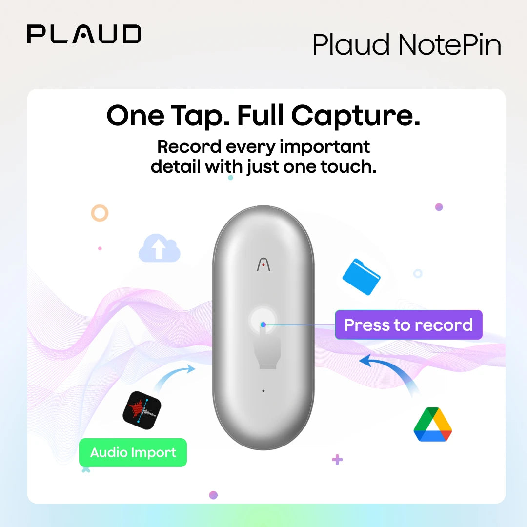 PLAUD NotePin AI Voice Recorder