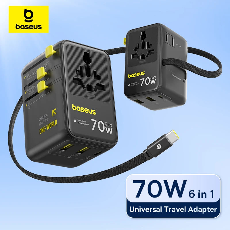Baseus GaN Charger Universal Travel Adapter 70W