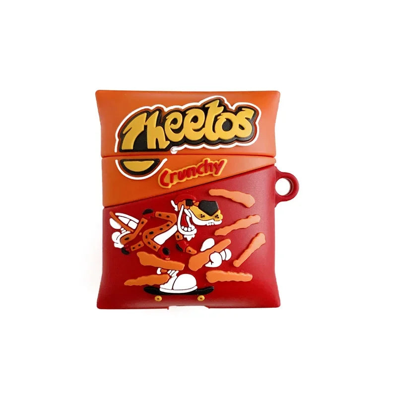 Cheetos Bag AirPods Case - 3D Snack Design Silicone Cover