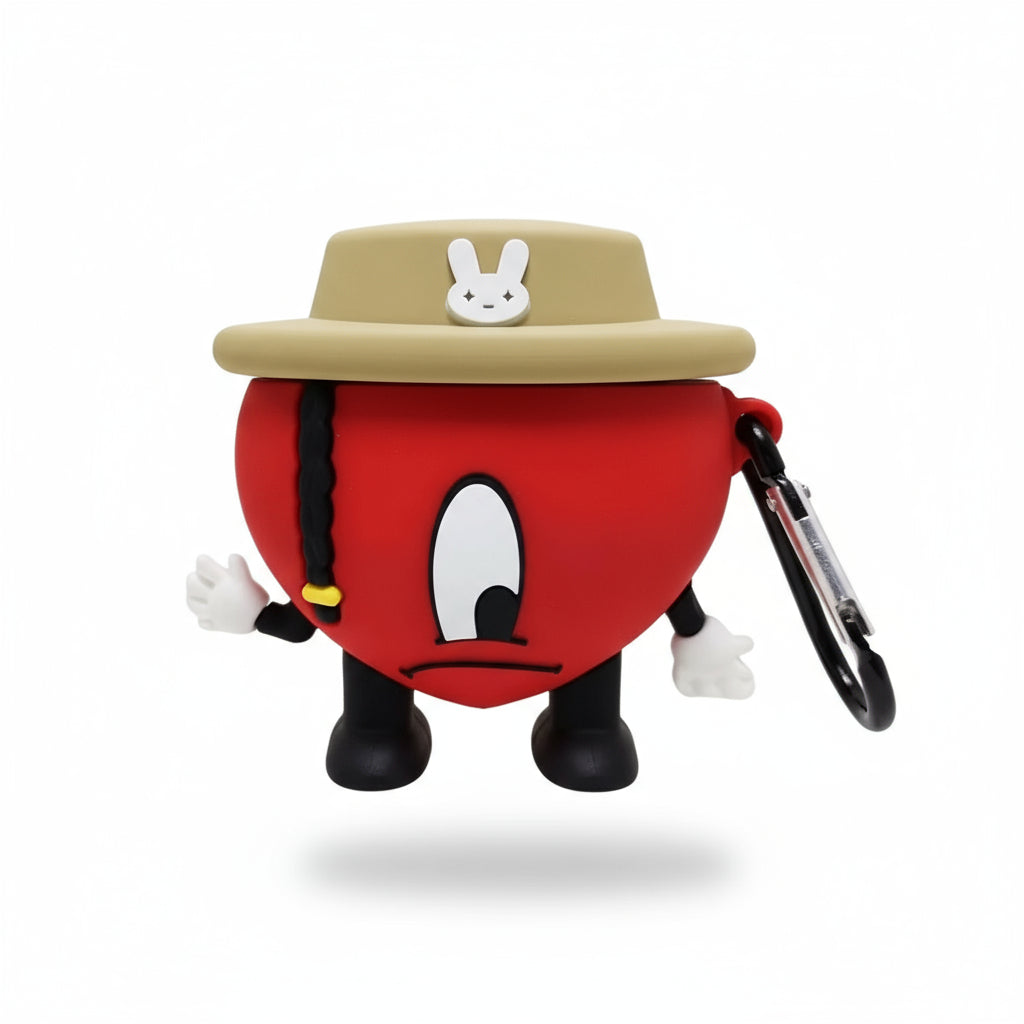 Bad Bunny AirPods Case Cartoon Silicone