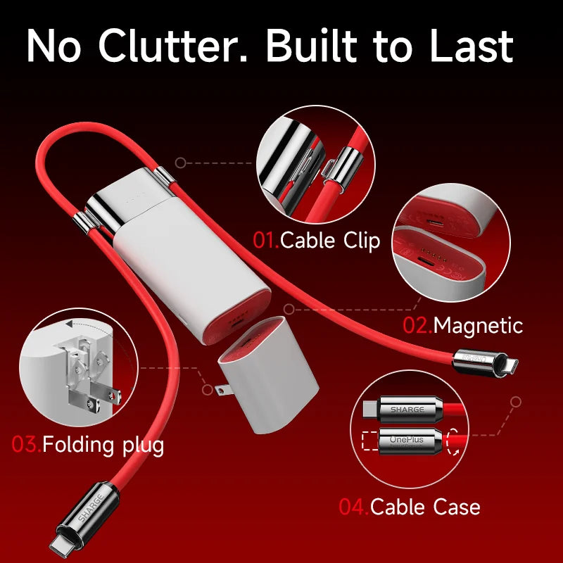 SHARGE 3 in 1 Power Bank 55W Fast Charging 10000mAh