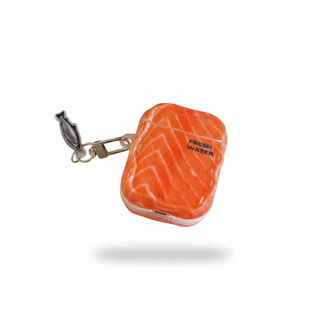 Protective AirPods Case Fun Food Design with Pendant