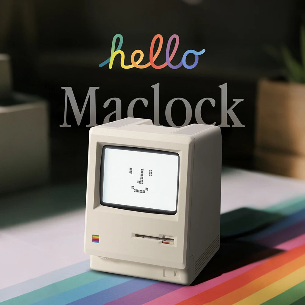 RayCue Maclock Retro Pixel Alarm Clock