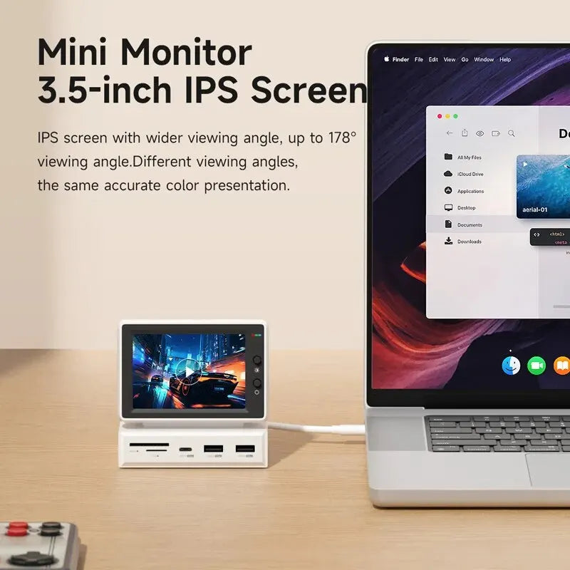 Hagibis Mini PC Monitor Dock Station 3.5 inch