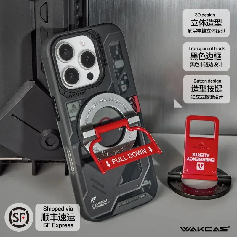 Wakcas Black Emergency Panel iPhone Case