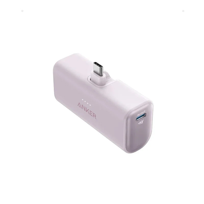 ANKER iPhone 16 Portable Charger, Nano Power Bank with Built-in USB C Connector, 5,000mAh Portable Charger 22.5W