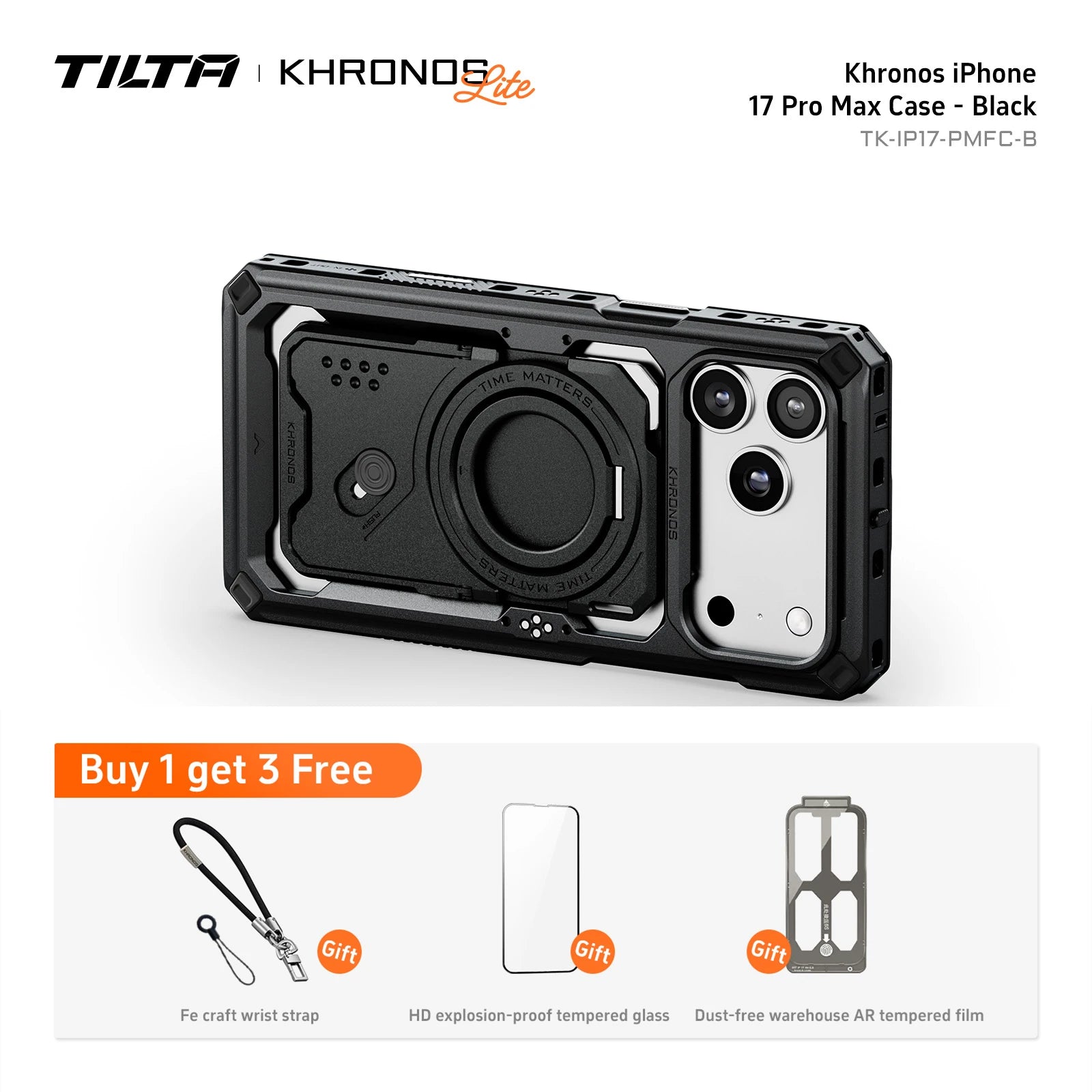 TILTA Khronos Classic Cage Kit for iPhone 17 Pro/Max Case
