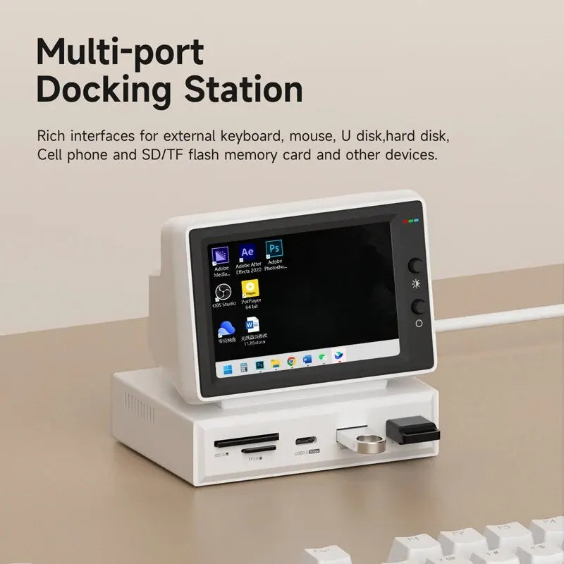 Hagibis Mini PC Monitor Dock Station 3.5 inch