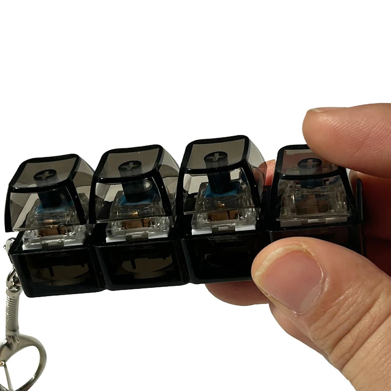 LED Mechanical Keyboard Stress Relief Keychain Anti-Stress