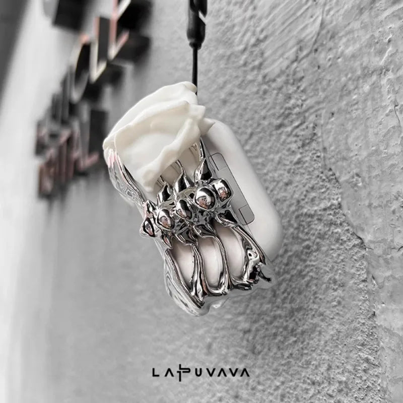 Skeleton Wings AirPods Case with Silicone Cover