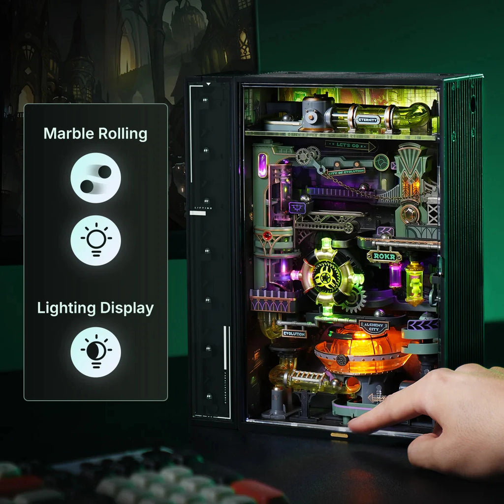 Alchemy City MR04S Mechanical Marble Run 3D