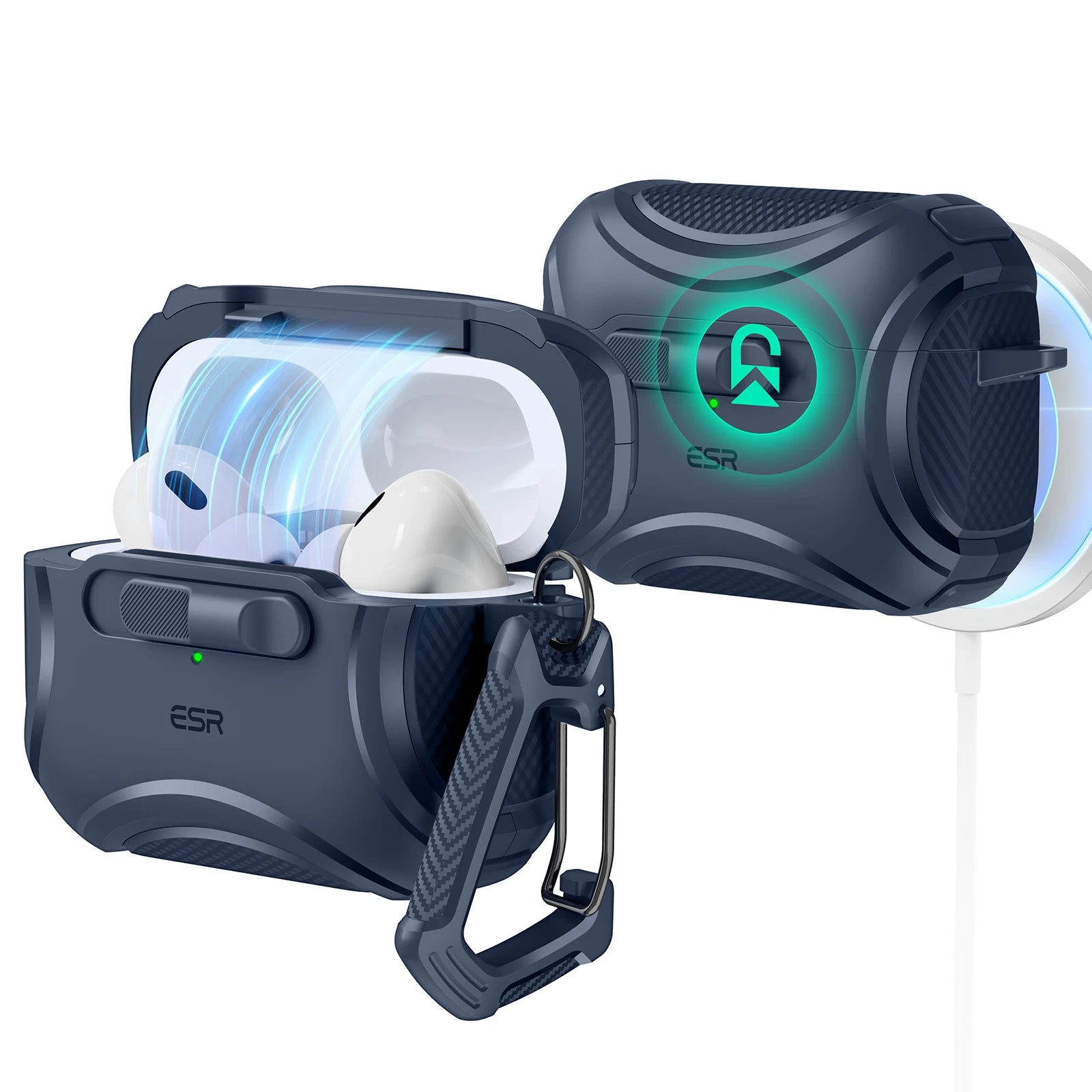 ESR Cyber FlickLock Magnetic AirPods Case