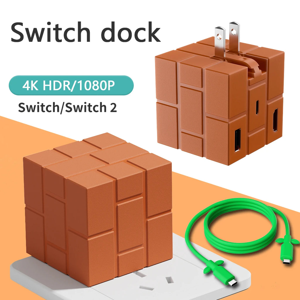 Cubedock 2 Kit Charging Dock for Nintendo Switch - Brick- 65W
