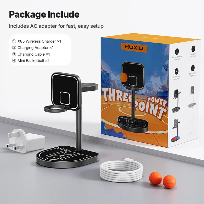 KUXIU X85 Magnetic Wireless Charging Stand For iPhone