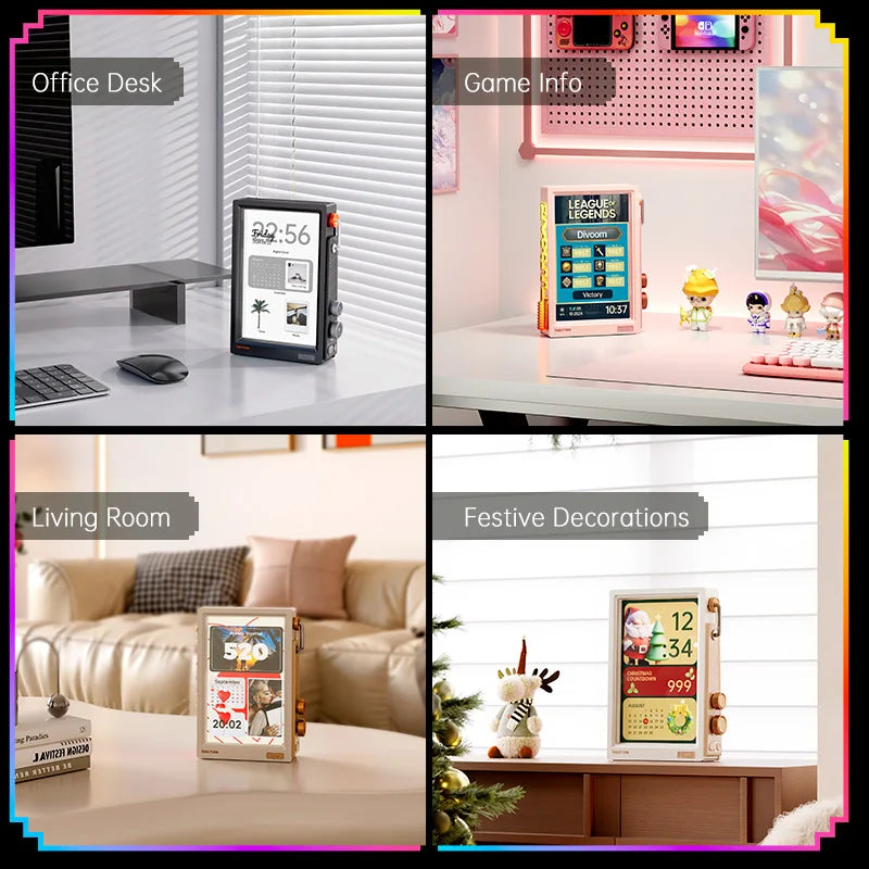 Divoom Times Frame 10.1″ Smart Digital Clock Crypto and Stocks