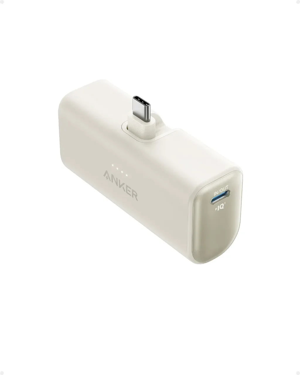 ANKER iPhone 16 Portable Charger, Nano Power Bank with Built-in USB C Connector, 5,000mAh Portable Charger 22.5W