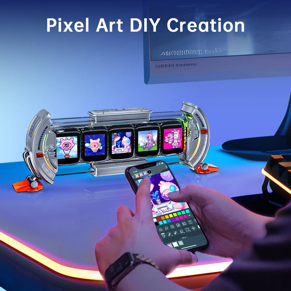 Divoom Times Gate Crypto and Stock Tracker