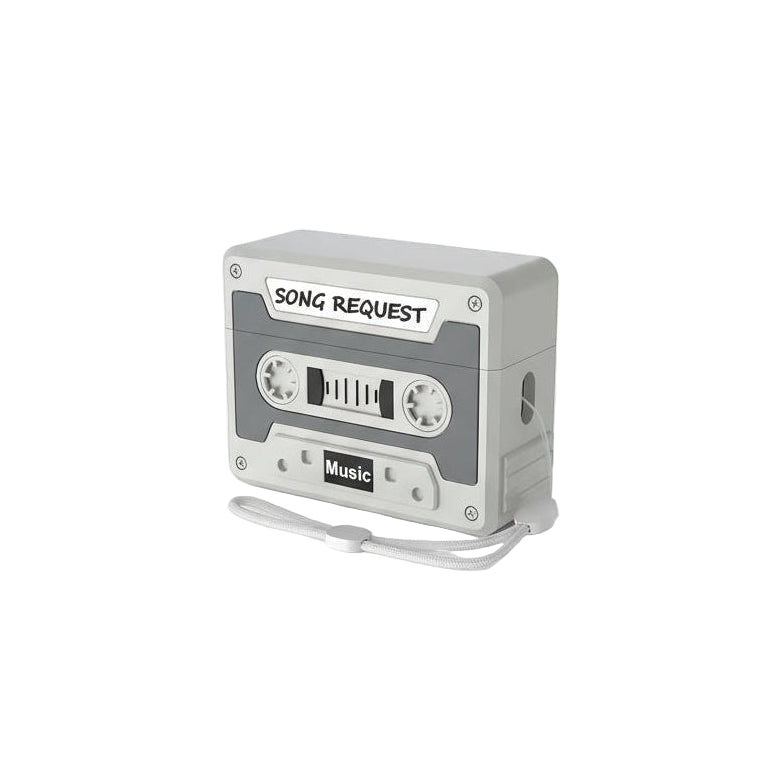 Retro Cassette Tape AirPods Case 3D Vintage Music Silicone Protection