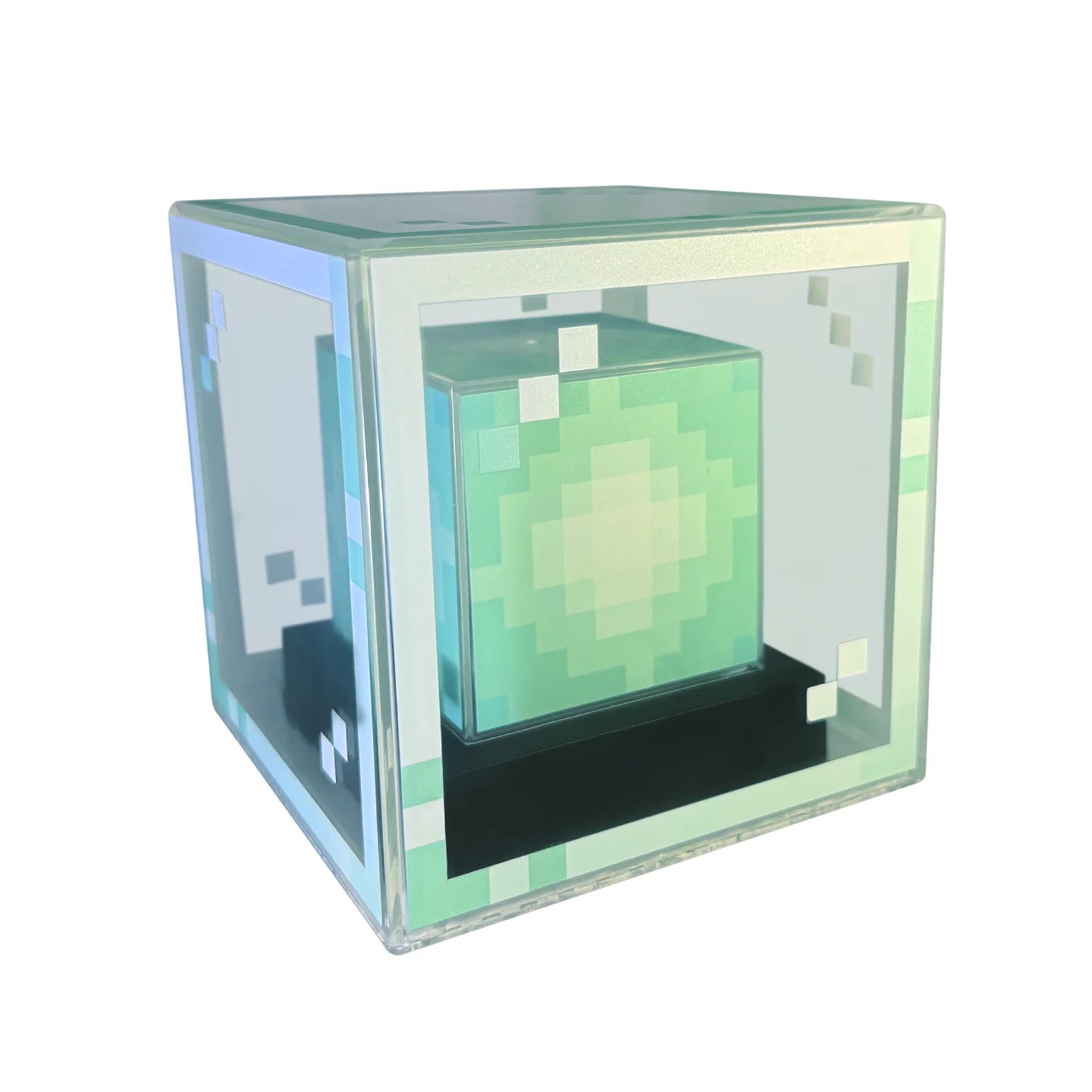 Pixel-Style Beacon Lamp Rechargeable Desktop Night Light Minecraft