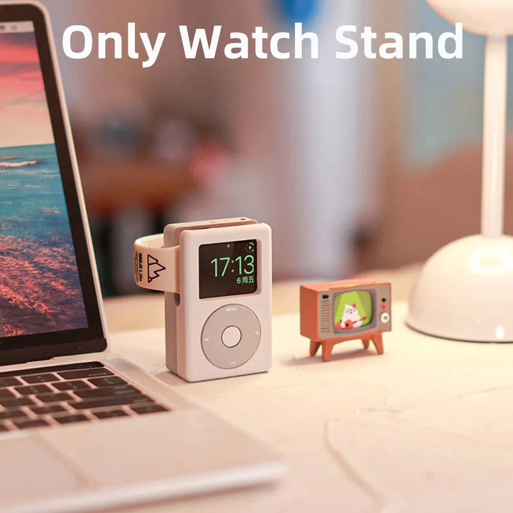 Desktop Holder For Apple Watch Charger Stand Retro
