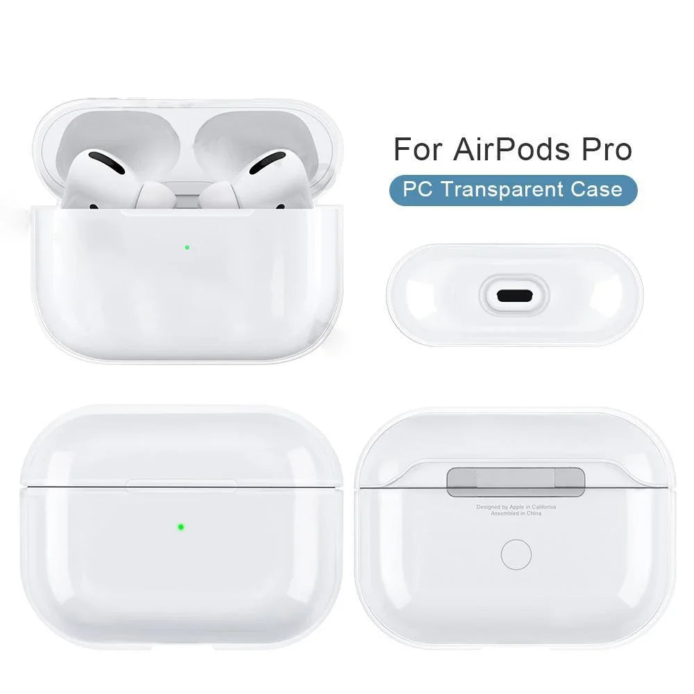 Clear Transparent AirPods Case Hard TPU Crystal Cover