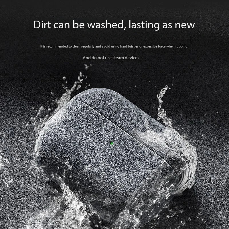 Premium Alcantara Leather AirPods Case Luxury Protective Cover